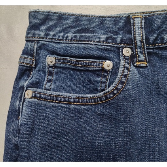 TULAROSA AUBREY Women Size 27 St. Kitts Blue Denim 14"  Fringe Mini Skirt - Picture 4 of 12